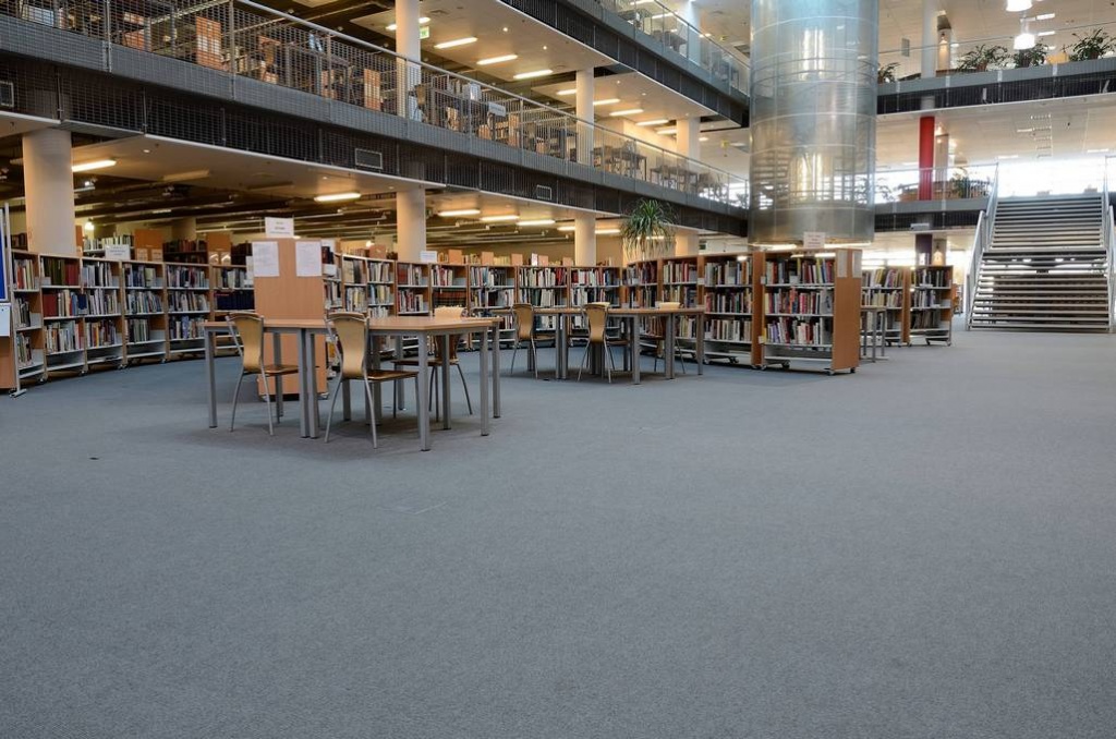Иглопробивной ковролин в библиотеке